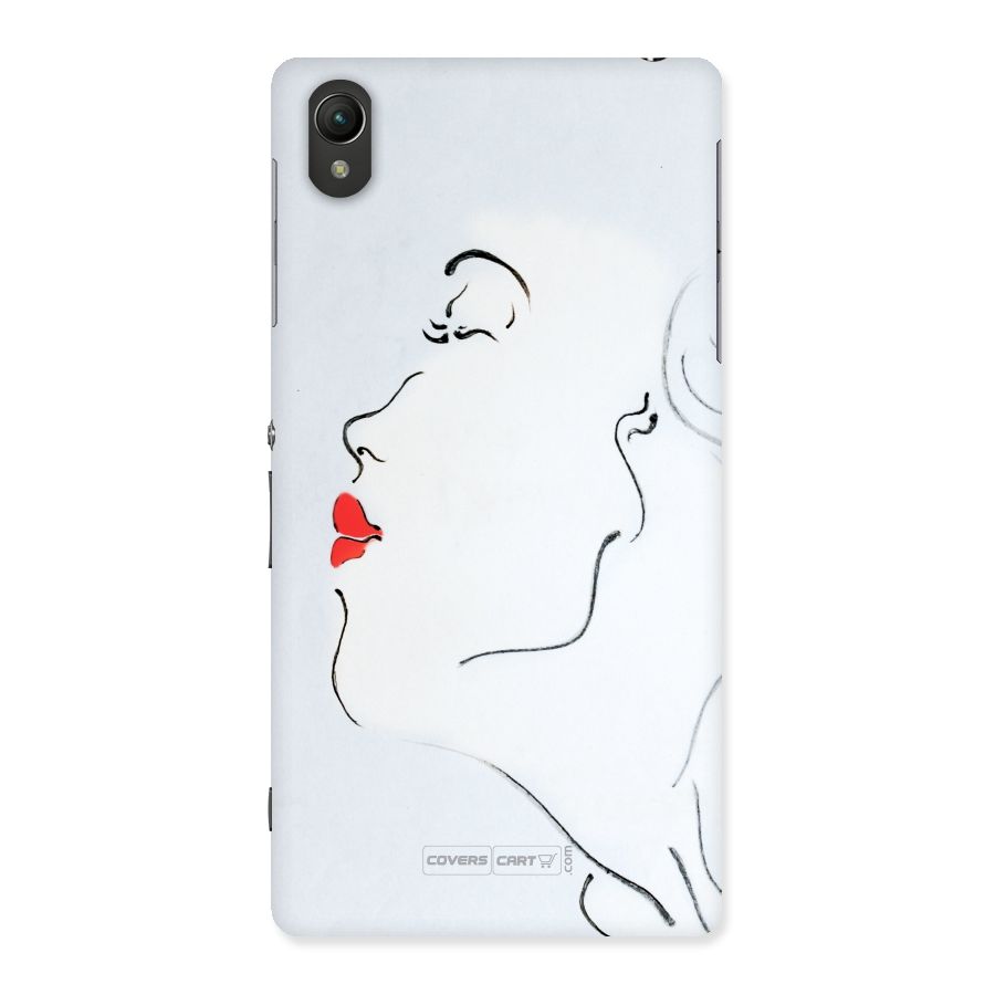 Girl in Red Lipstick Back Case for Sony Xperia Z2