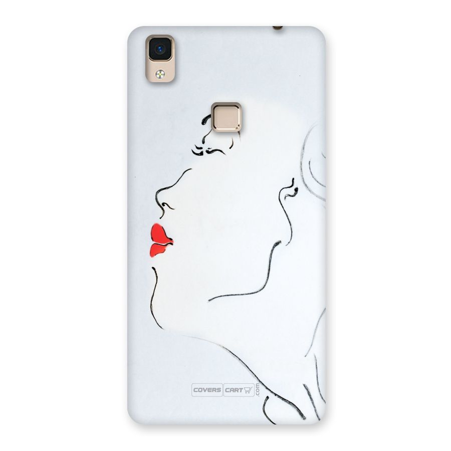 Girl in Red Lipstick Back Case for V3 Max