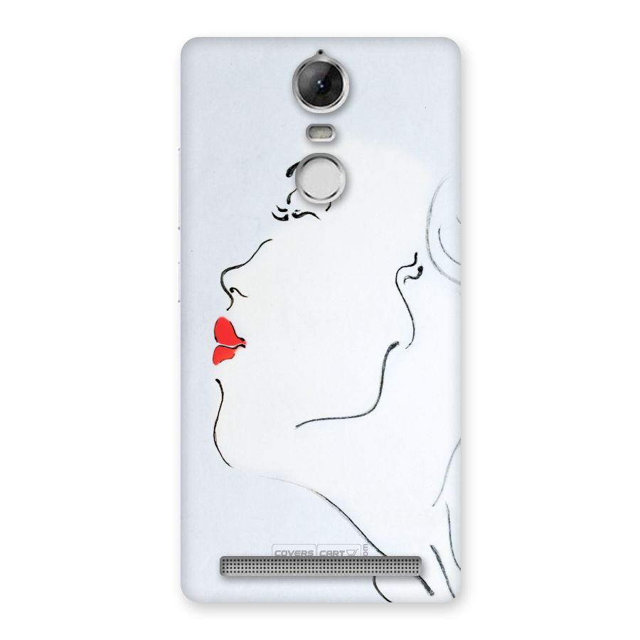Girl in Red Lipstick Back Case for Vibe K5 Note