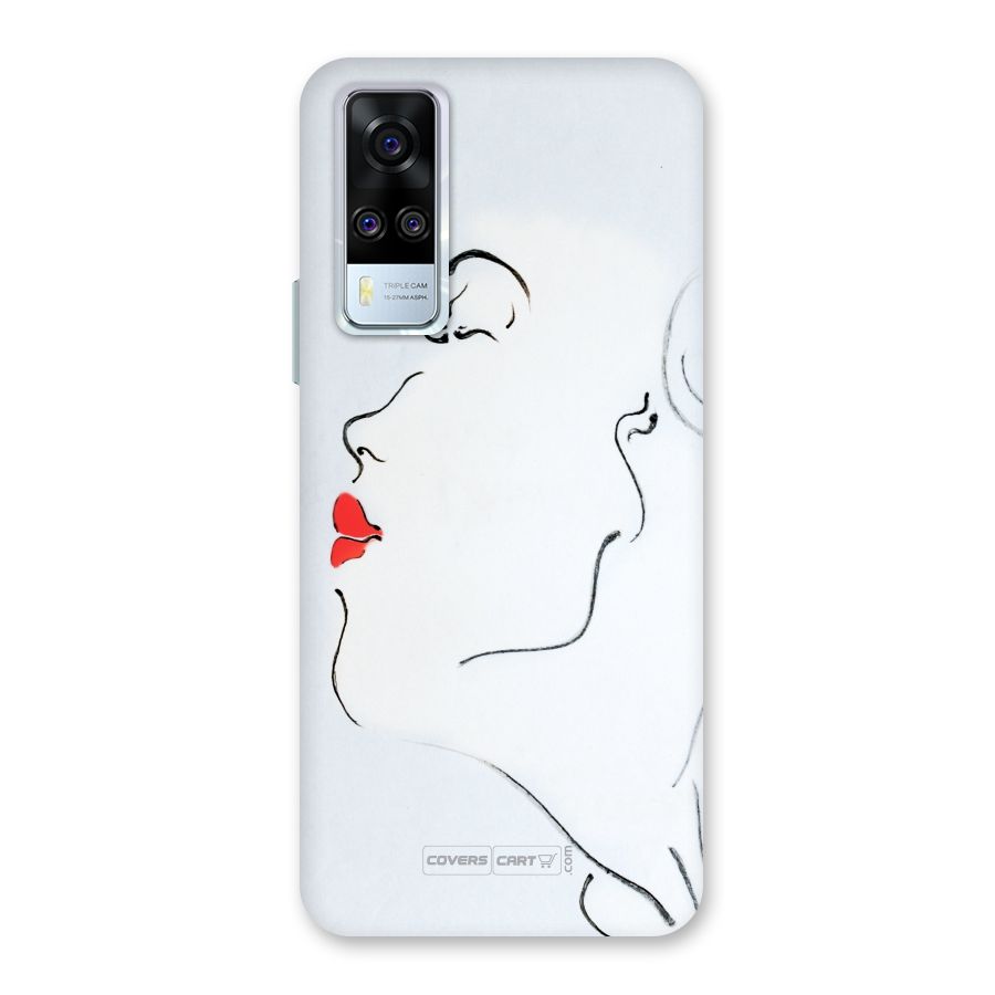 Girl in Red Lipstick Back Case for Vivo Y31