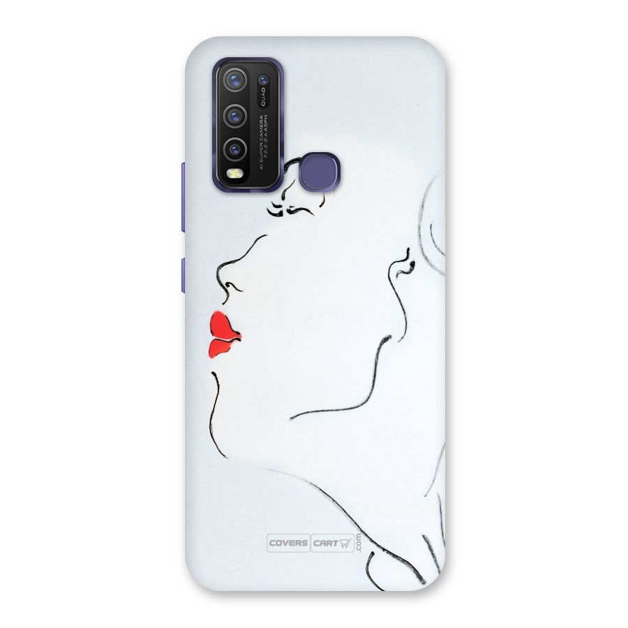Girl in Red Lipstick Back Case for Vivo Y50