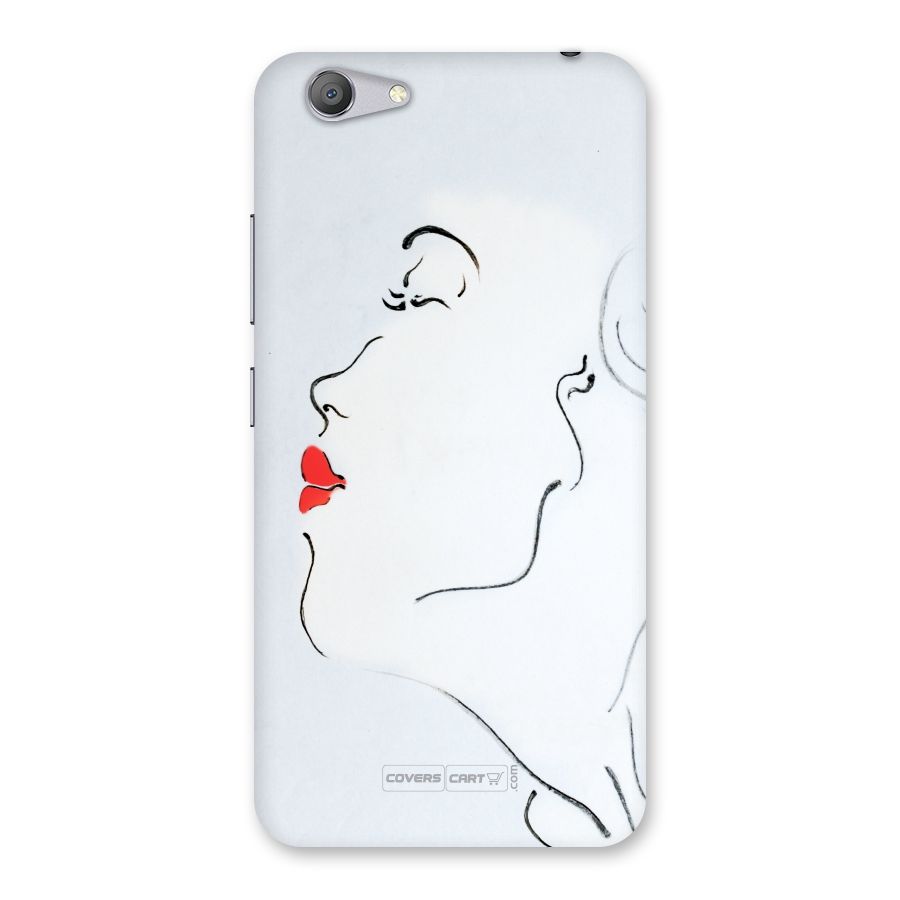 Girl in Red Lipstick Back Case for Vivo Y53