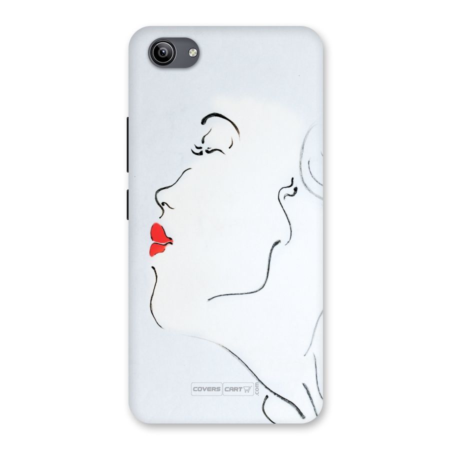 Girl in Red Lipstick Back Case for Vivo Y81i