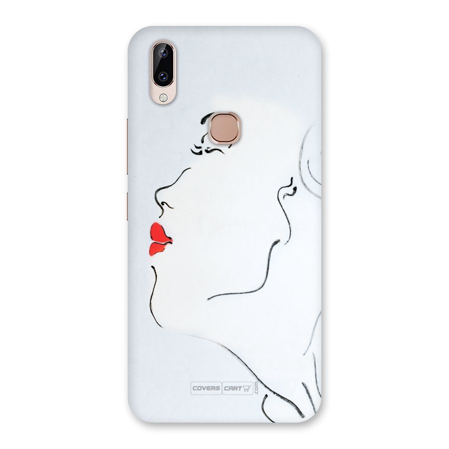 Girl in Red Lipstick Back Case for Vivo Y83 Pro