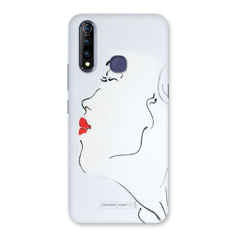 Girl in Red Lipstick Back Case for Vivo Z1 Pro