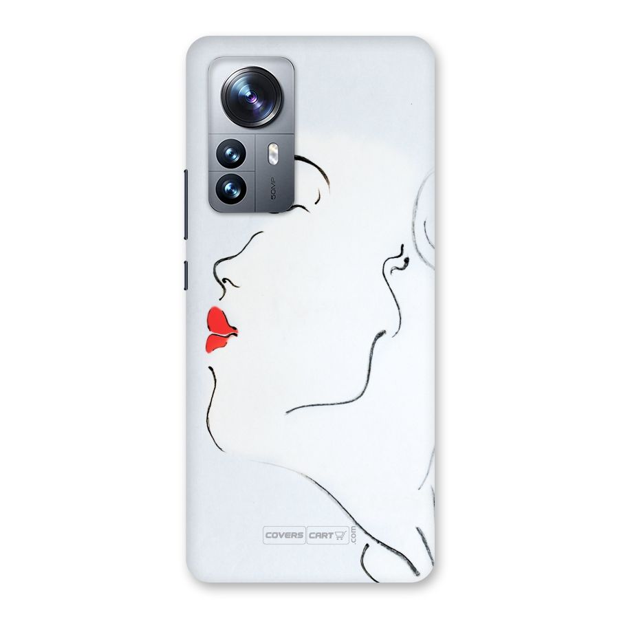 Girl in Red Lipstick Back Case for Xiaomi 12 Pro