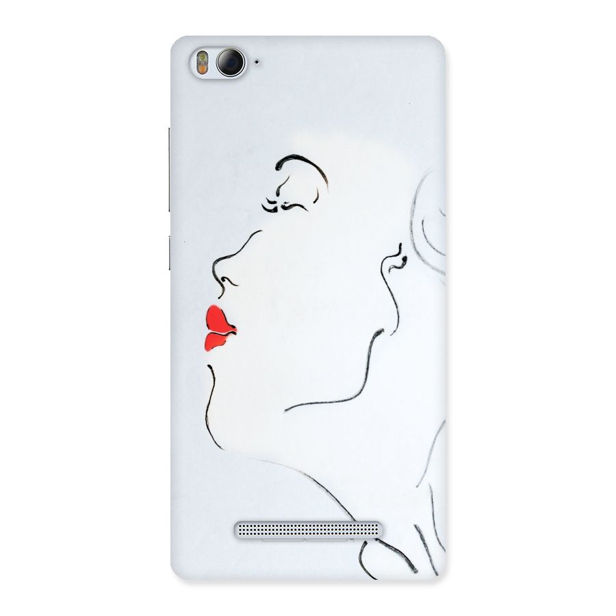Girl in Red Lipstick Back Case for Xiaomi Mi4i