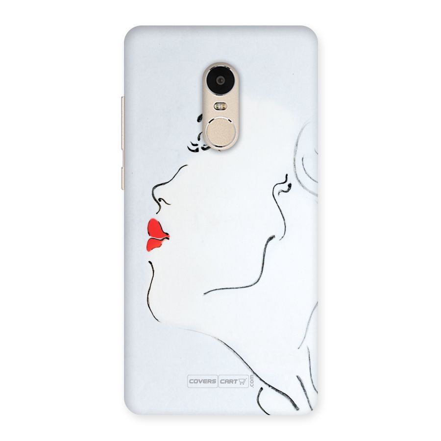 Girl in Red Lipstick Back Case for Xiaomi Redmi Note 4