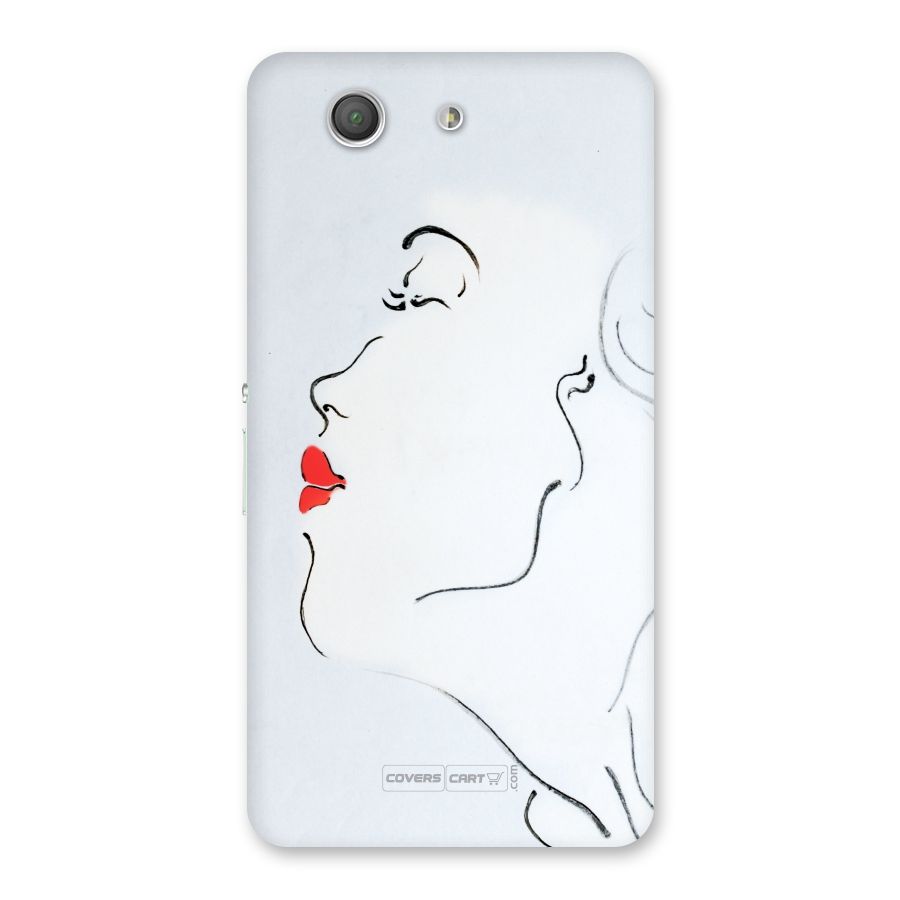 Girl in Red Lipstick Back Case for Xperia Z3 Compact