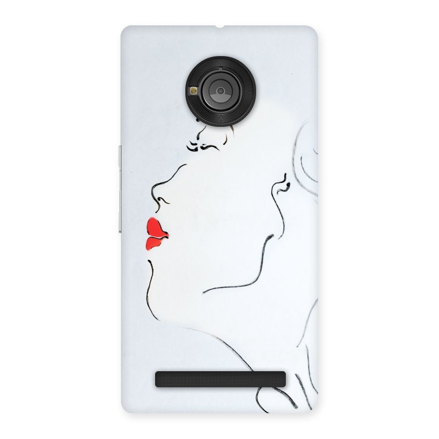 Girl in Red Lipstick Back Case for Yu Yuphoria