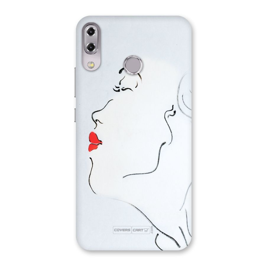 Girl in Red Lipstick Back Case for Zenfone 5Z