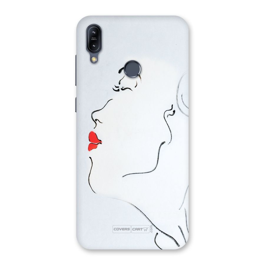 Girl in Red Lipstick Back Case for Zenfone Max M2