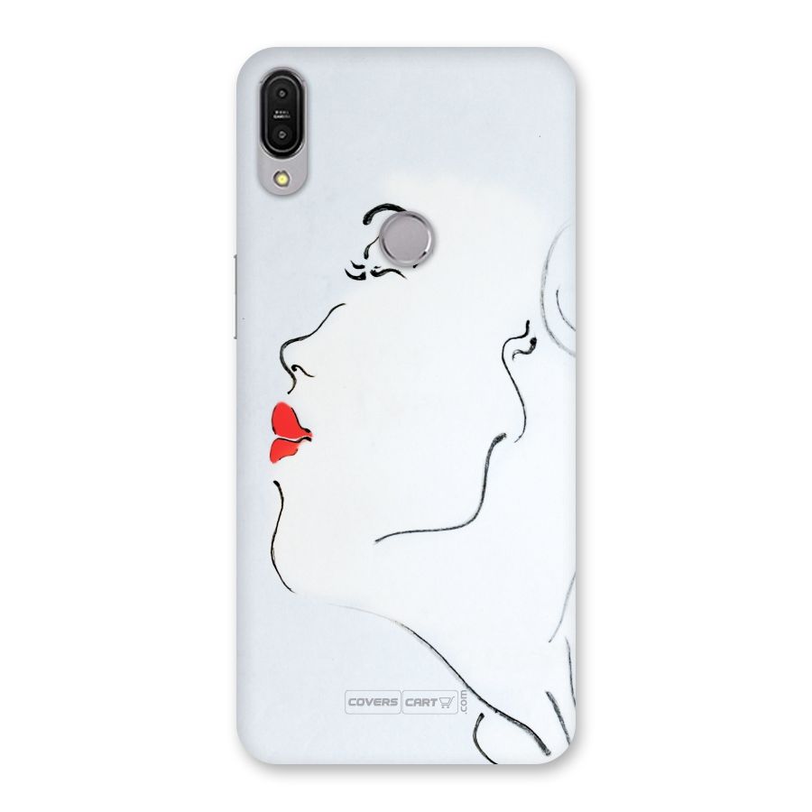 Girl in Red Lipstick Back Case for Zenfone Max Pro M1