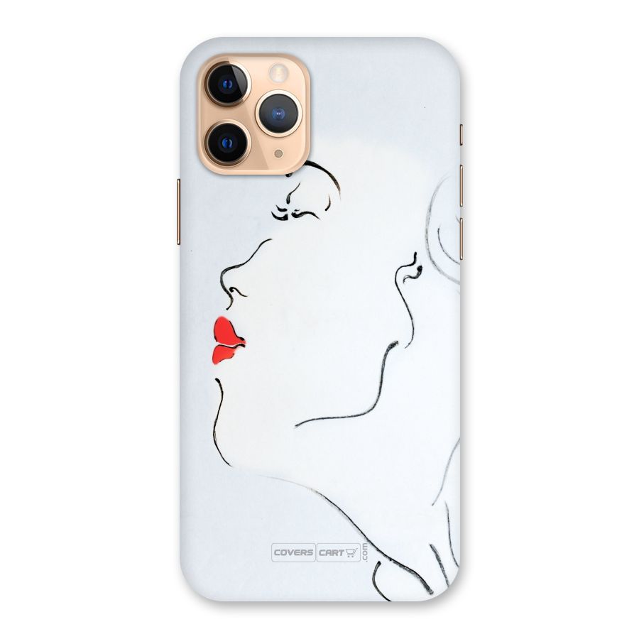 Girl in Red Lipstick Back Case for iPhone 11 Pro