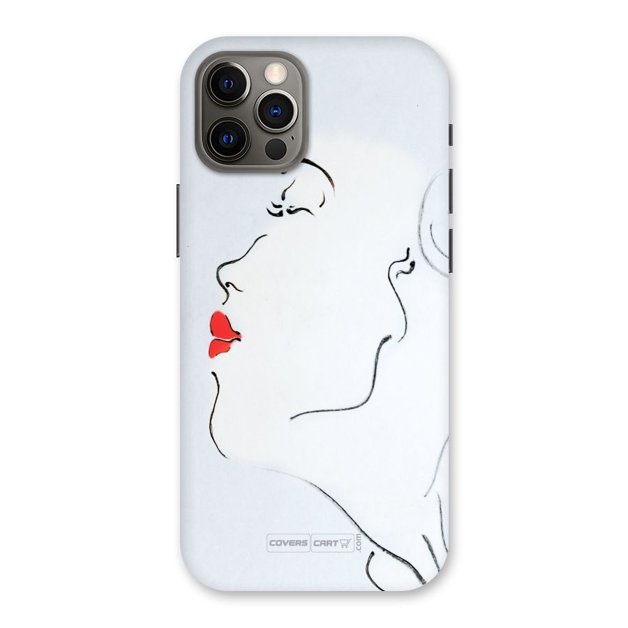 Girl in Red Lipstick Back Case for iPhone 12 Pro