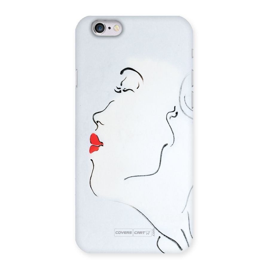 Girl in Red Lipstick Back Case for iPhone 6 6S