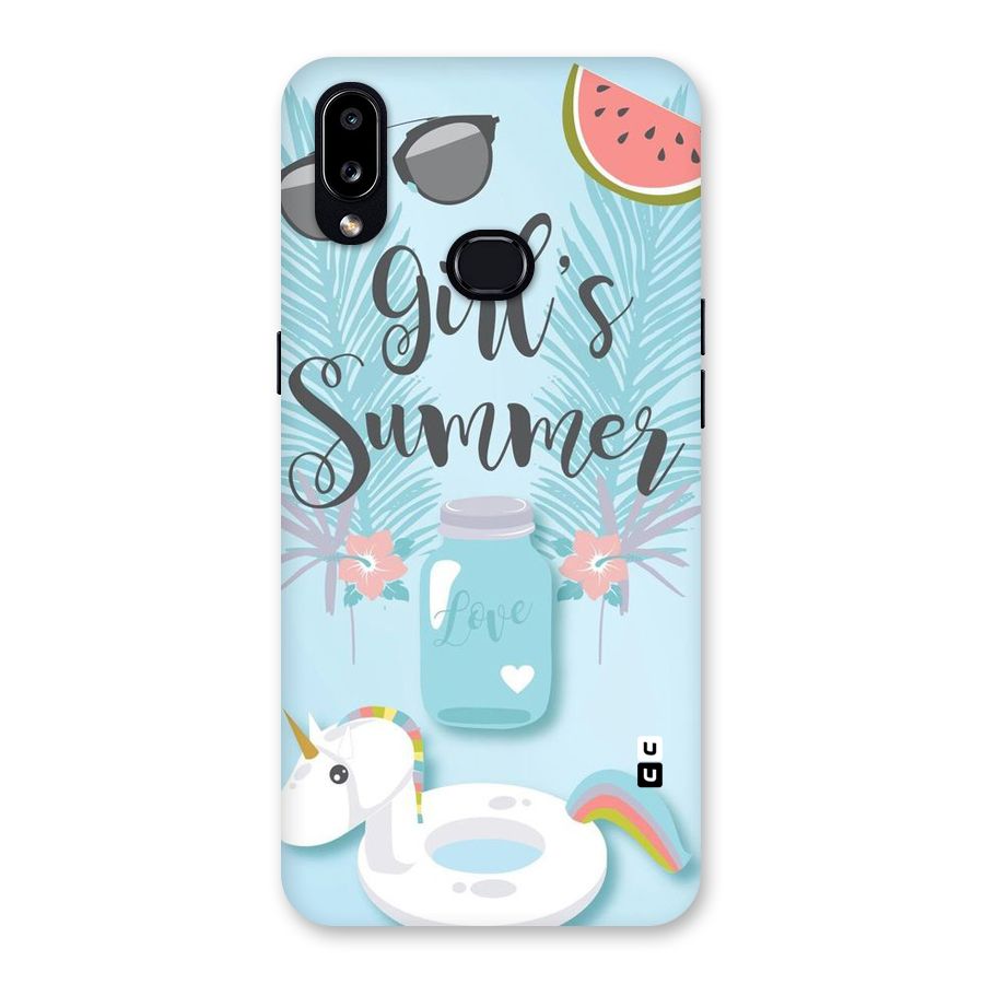 Girls Summer Back Case for Galaxy A10s