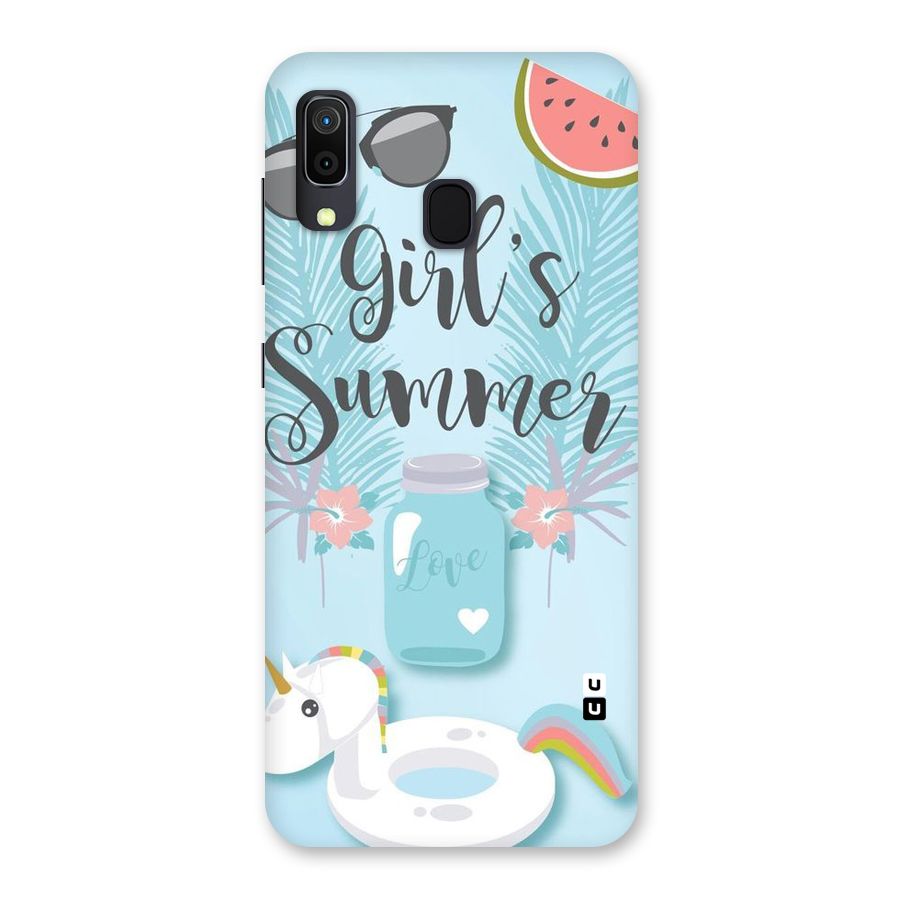 Girls Summer Back Case for Galaxy A20