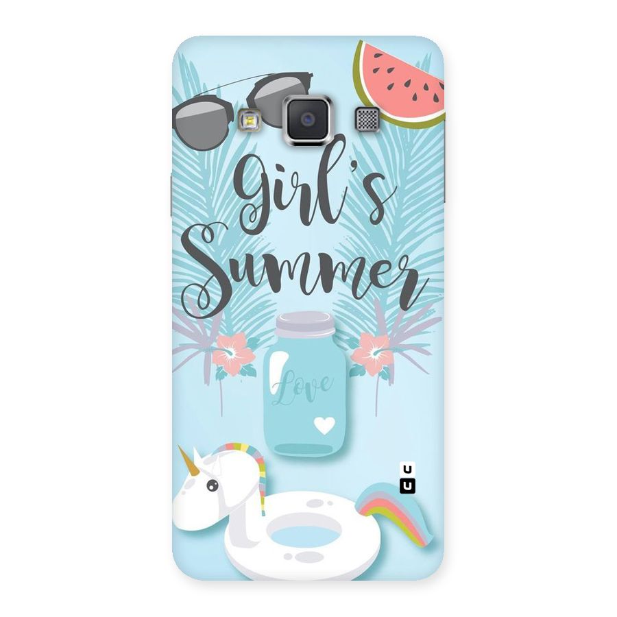 Girls Summer Back Case for Galaxy A3