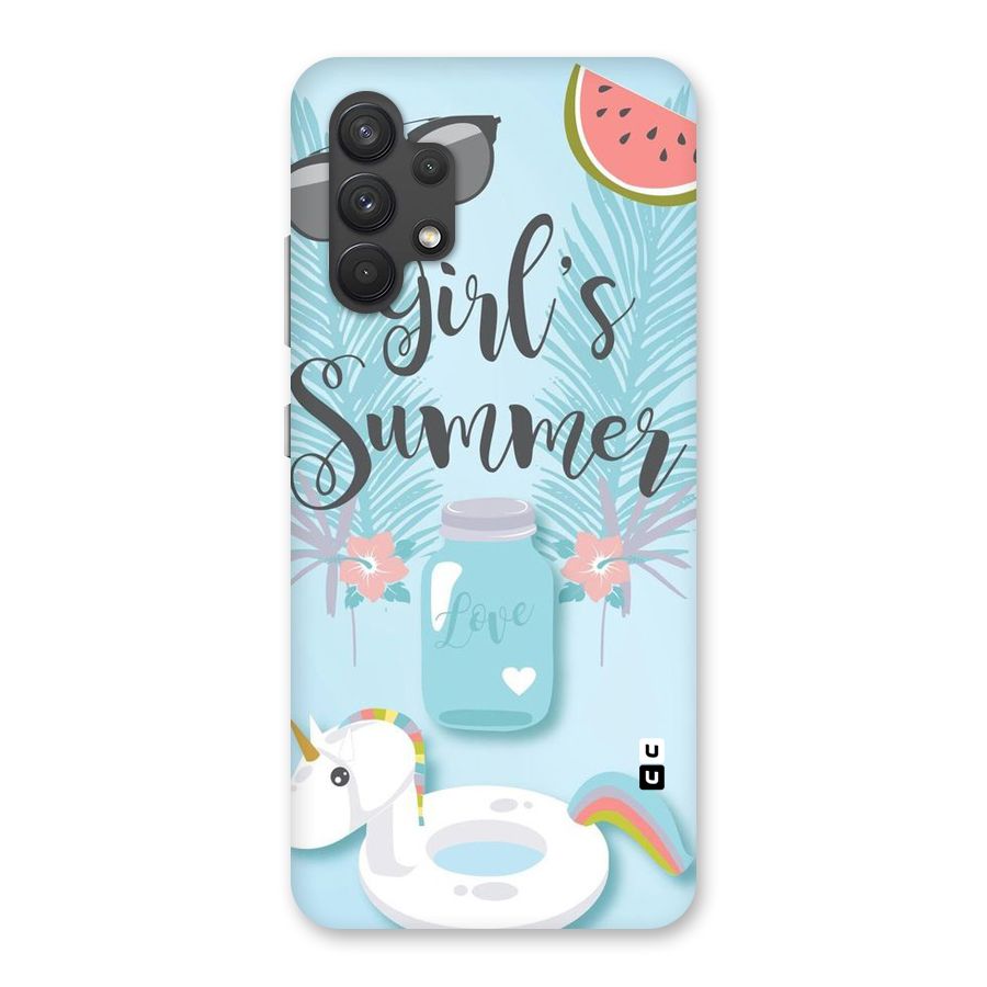 Girls Summer Back Case for Galaxy A32