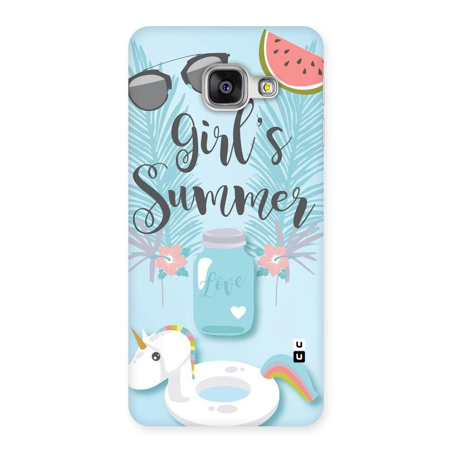 Girls Summer Back Case for Galaxy A3 2016