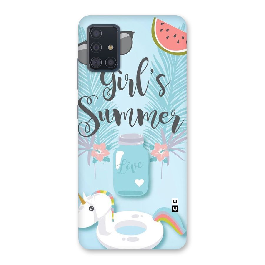 Girls Summer Back Case for Galaxy A51
