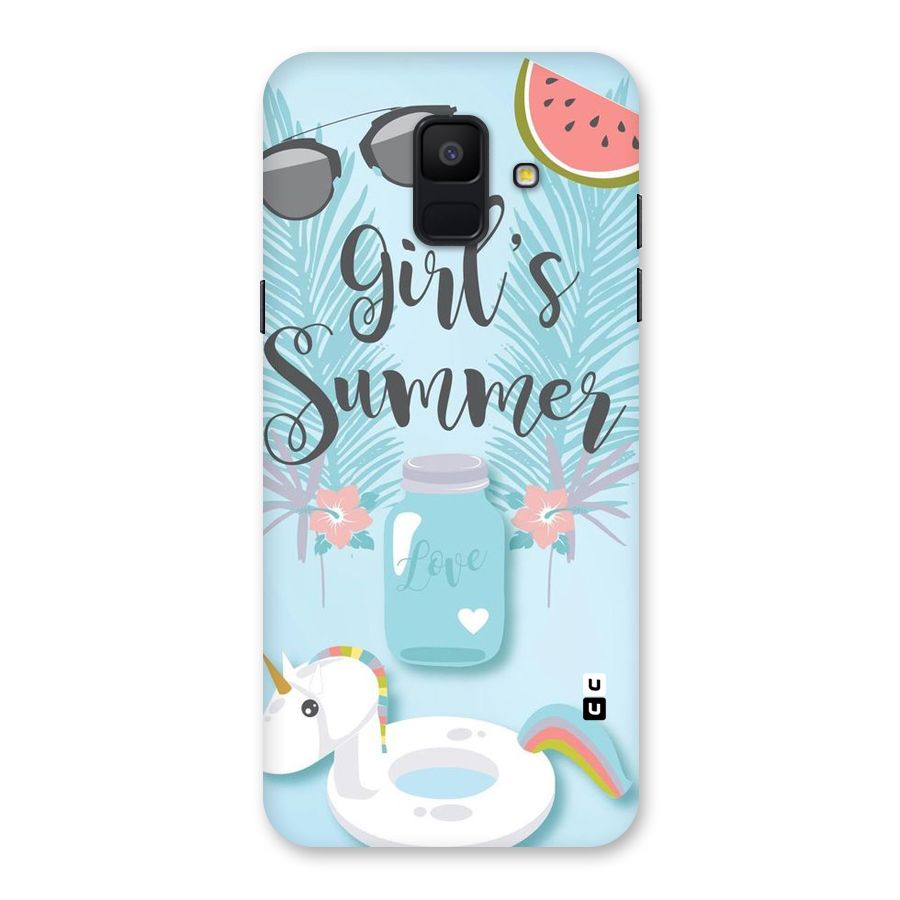 Girls Summer Back Case for Galaxy A6 (2018)