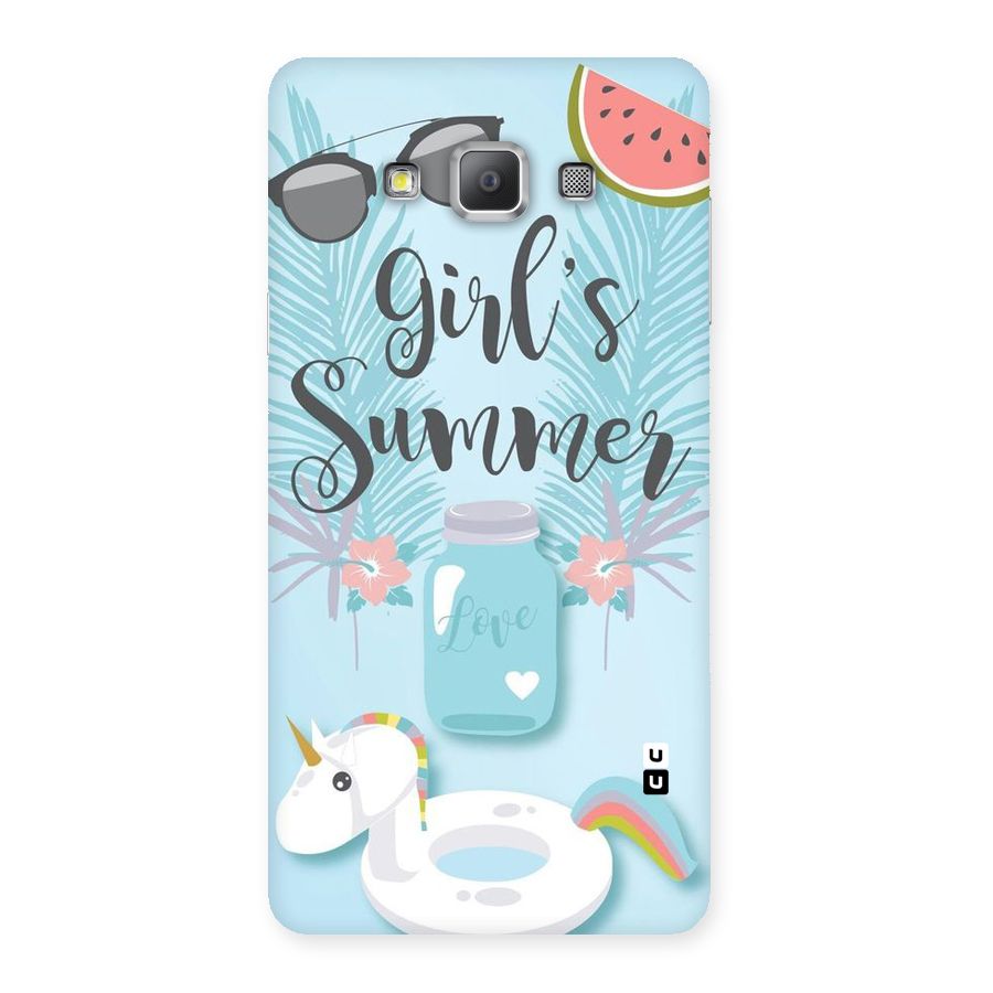 Girls Summer Back Case for Galaxy A7