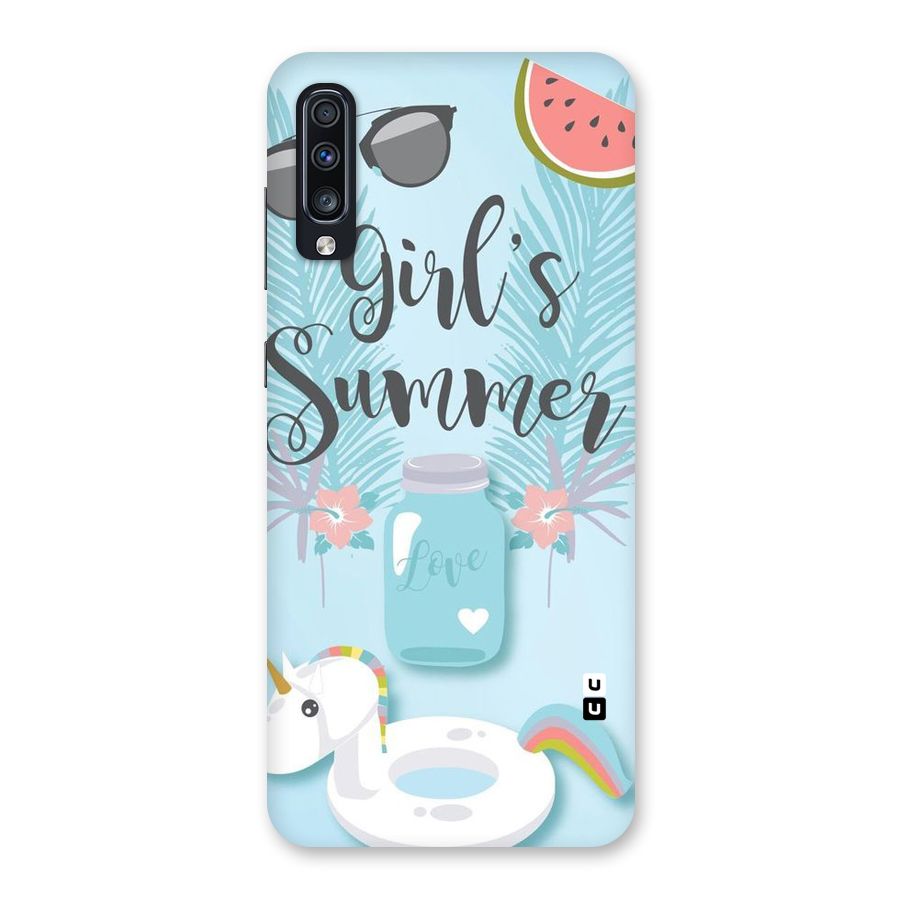Girls Summer Back Case for Galaxy A70
