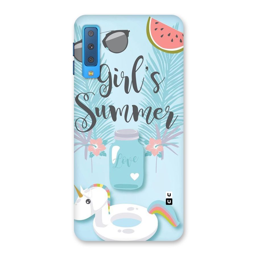 Girls Summer Back Case for Galaxy A7 (2018)