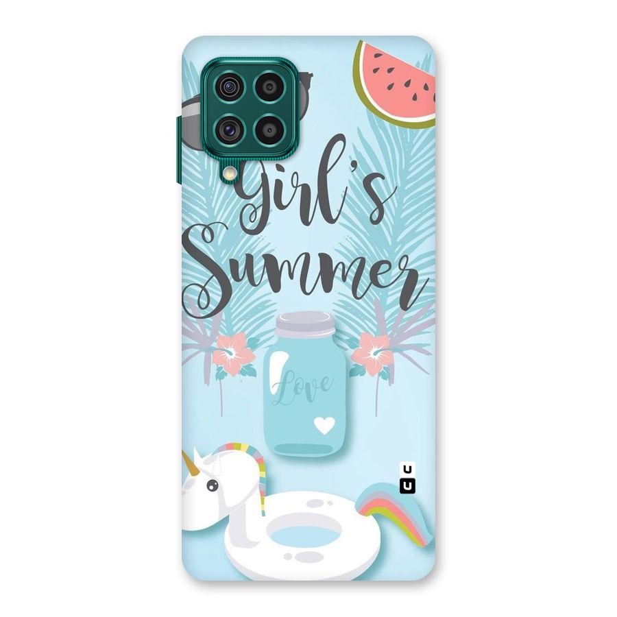 Girls Summer Back Case for Galaxy F62