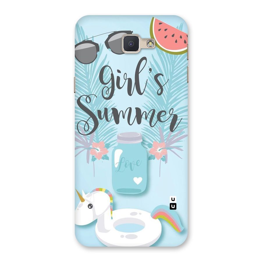 Girls Summer Back Case for Galaxy J5 Prime