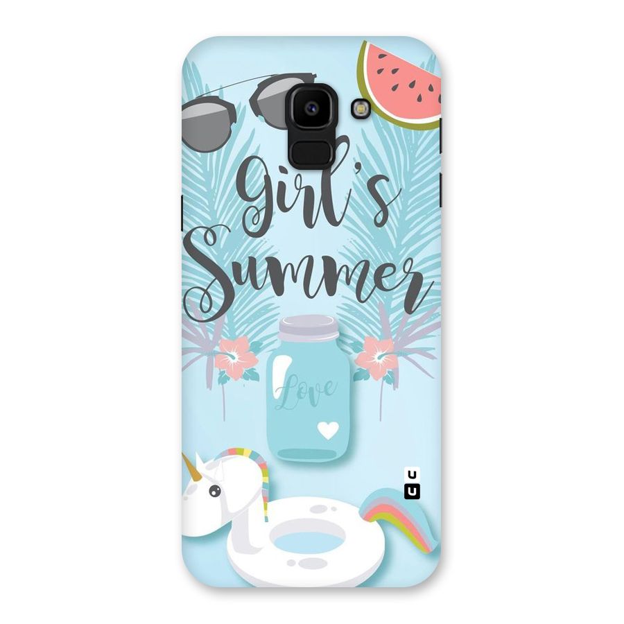Girls Summer Back Case for Galaxy J6