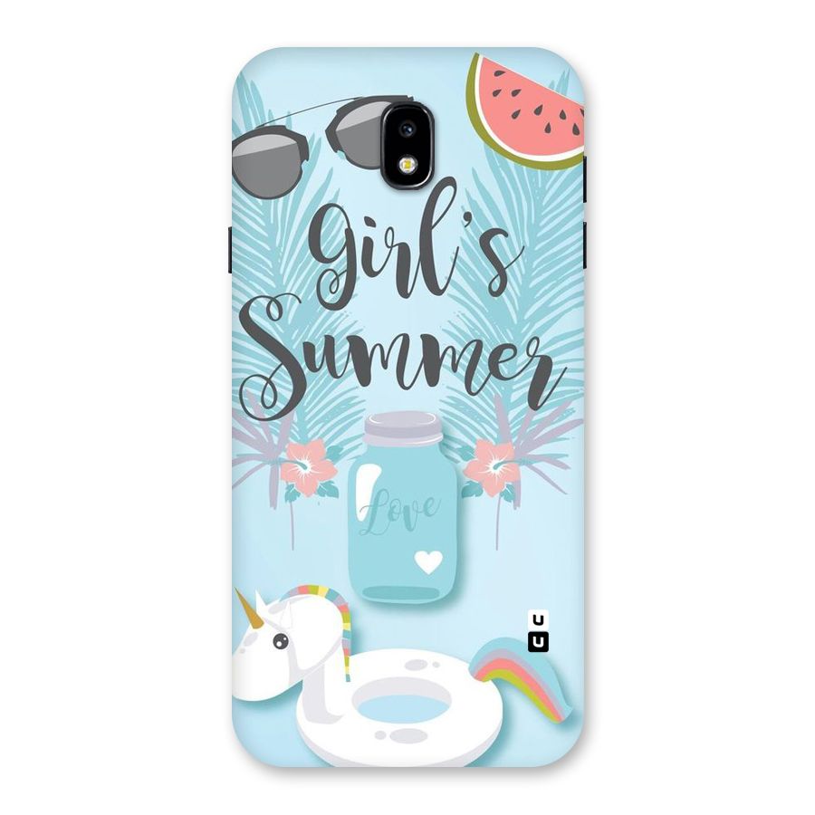 Girls Summer Back Case for Galaxy J7 Pro