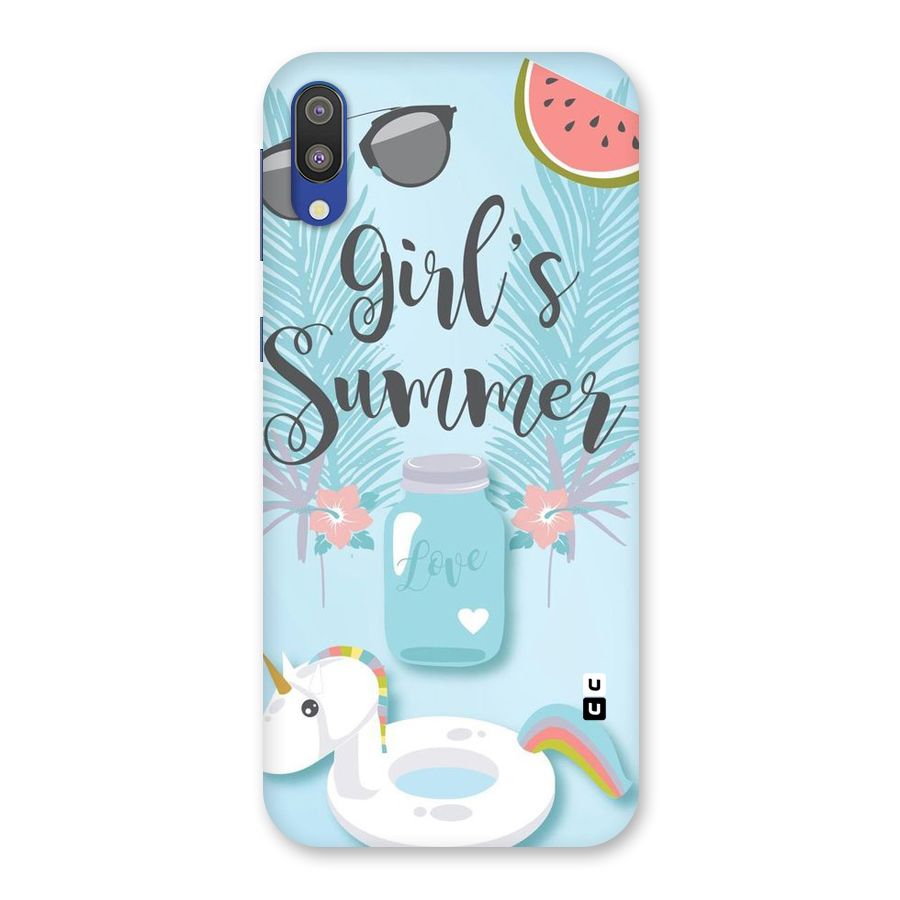 Girls Summer Back Case for Galaxy M10