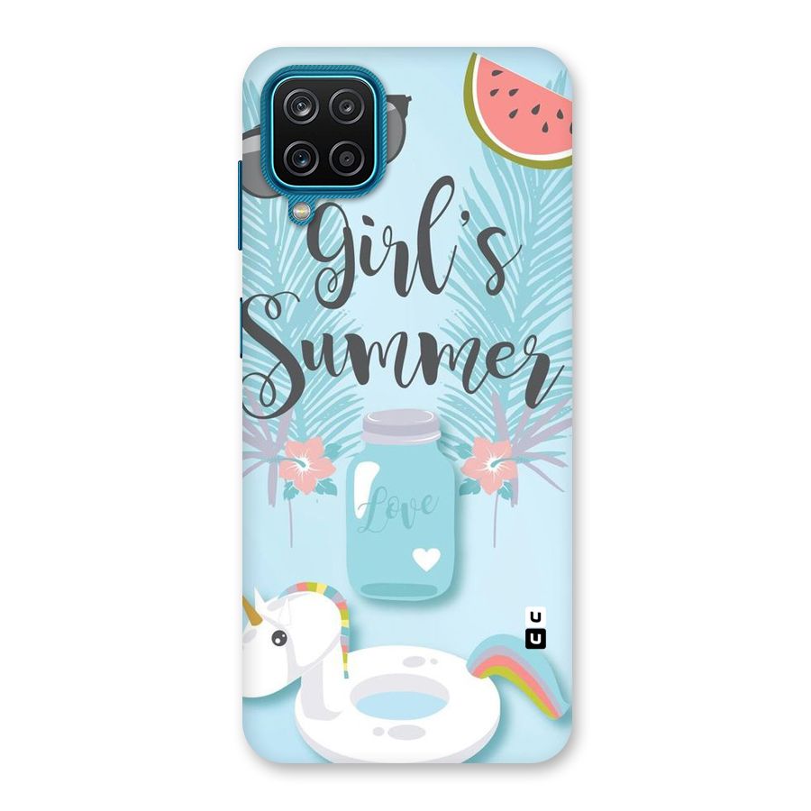 Girls Summer Back Case for Galaxy M12