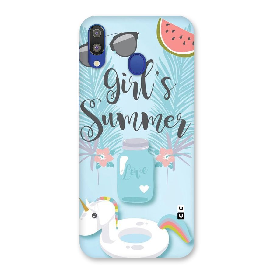 Girls Summer Back Case for Galaxy M20
