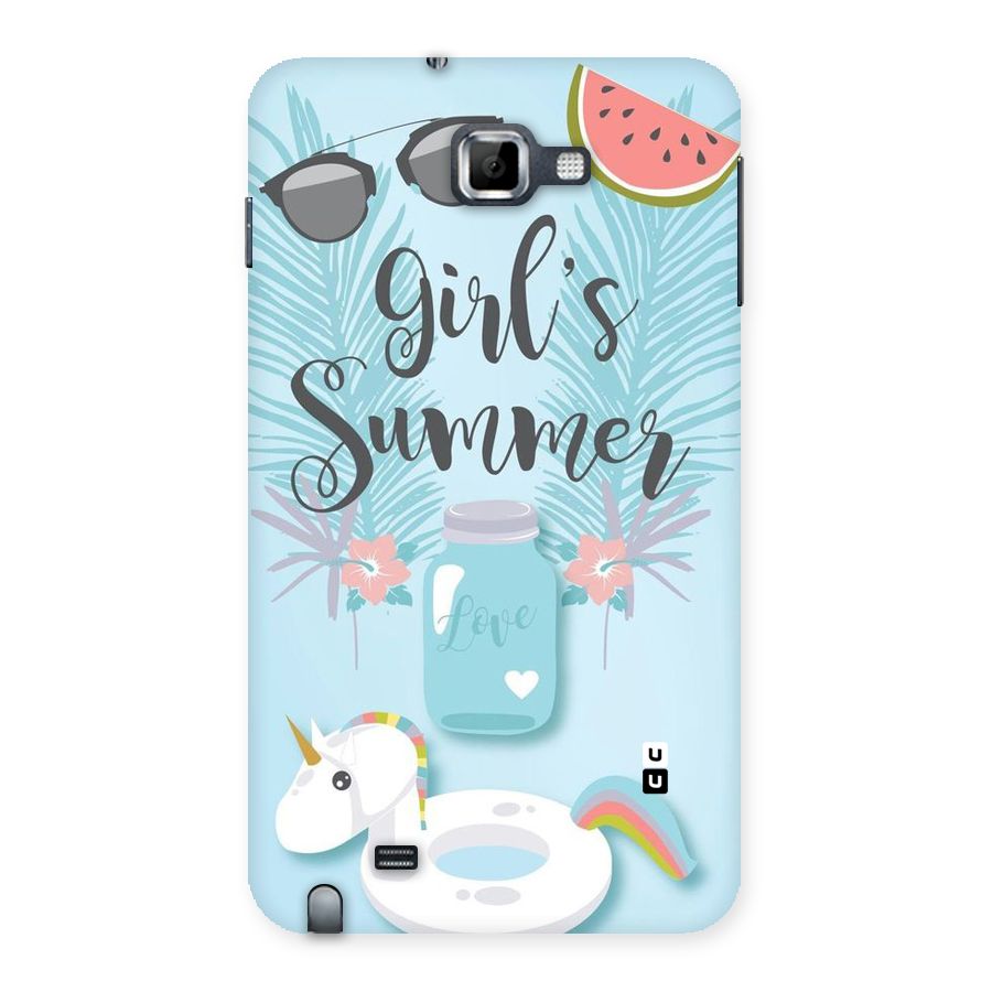 Girls Summer Back Case for Galaxy Note