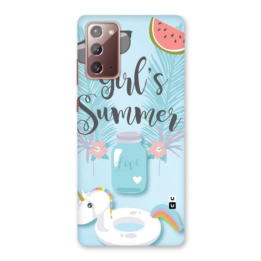Girls Summer Back Case for Galaxy Note 20