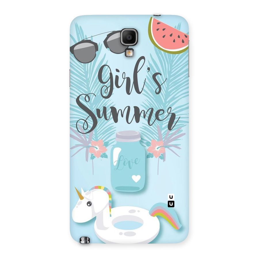 Girls Summer Back Case for Galaxy Note 3 Neo