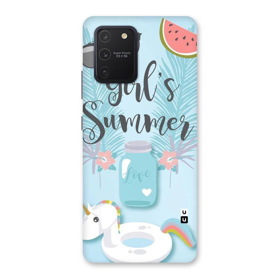 Girls Summer Back Case for Galaxy S10 Lite