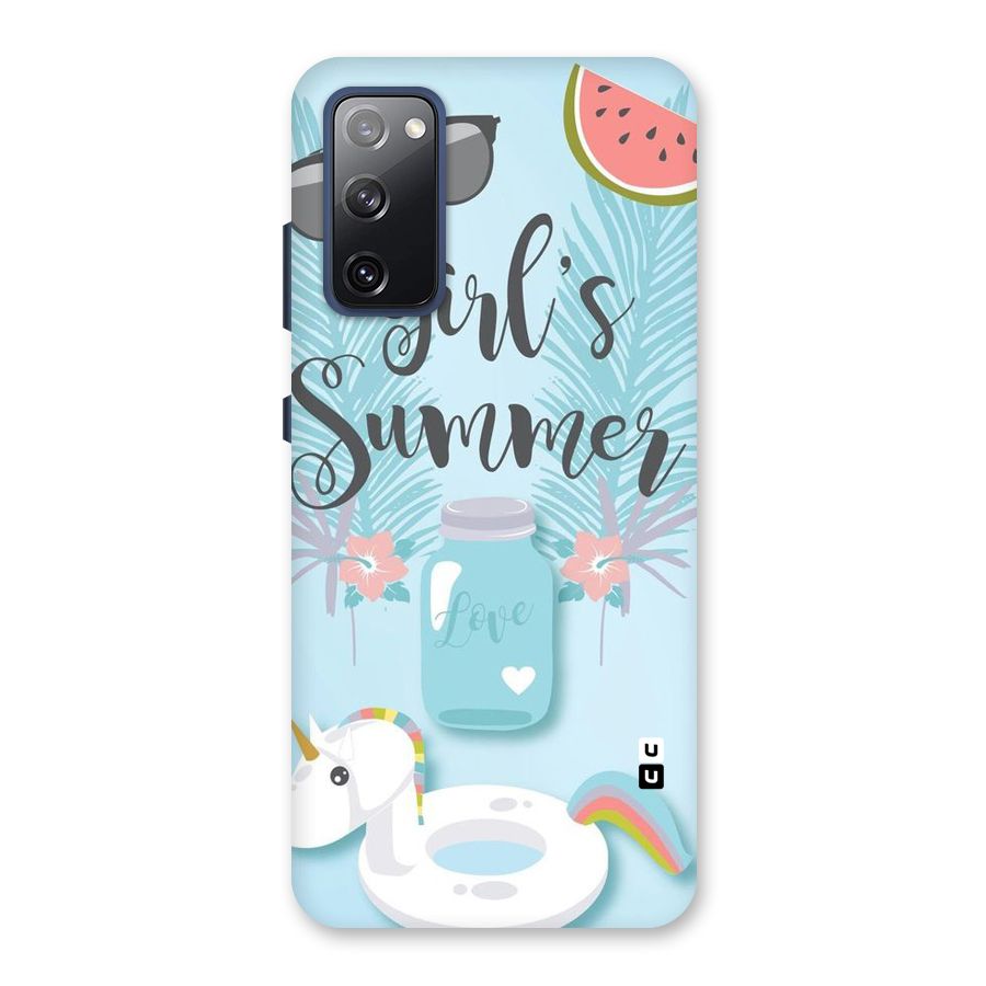 Girls Summer Back Case for Galaxy S20 FE