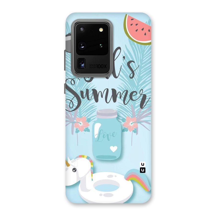 Girls Summer Back Case for Galaxy S20 Ultra