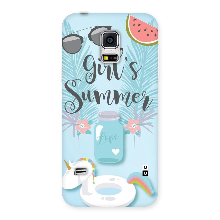 Girls Summer Back Case for Galaxy S5 Mini