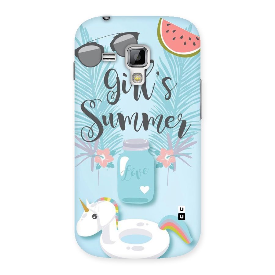 Girls Summer Back Case for Galaxy S Duos