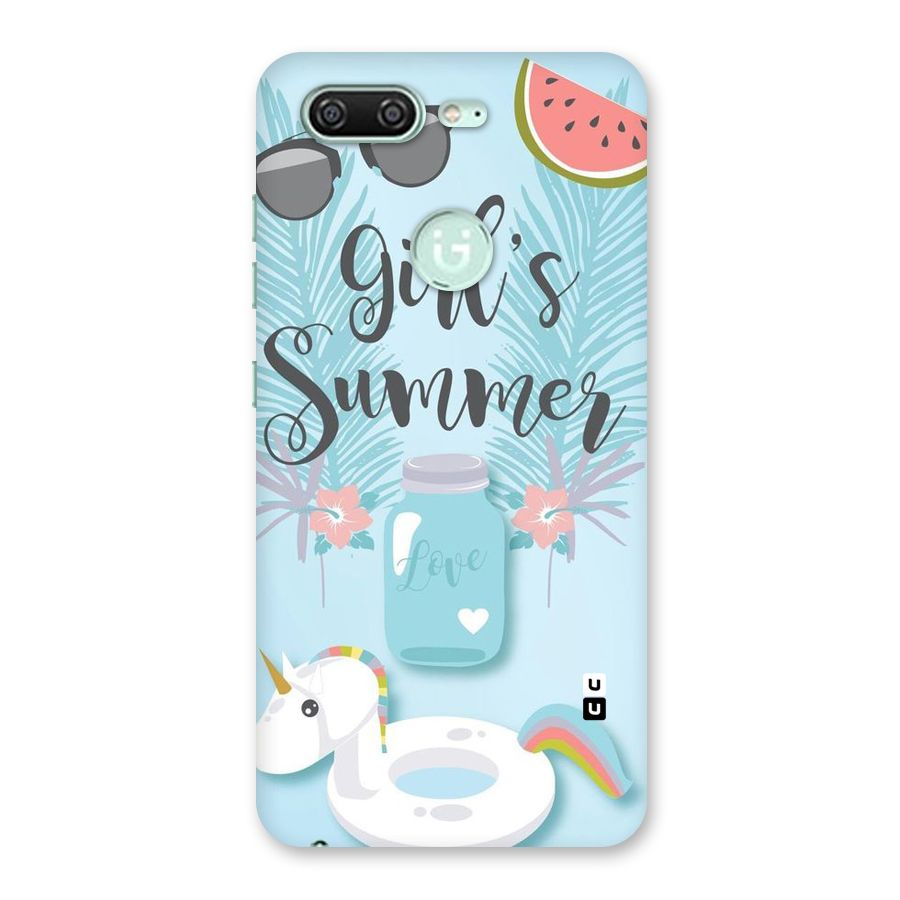 Girls Summer Back Case for Gionee S10