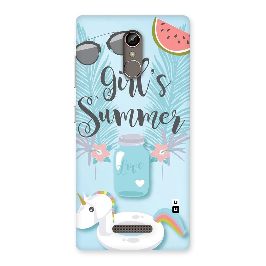 Girls Summer Back Case for Gionee S6s