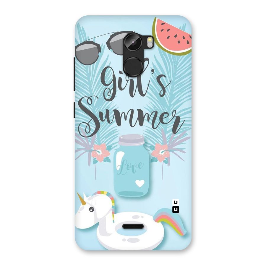Girls Summer Back Case for Gionee X1