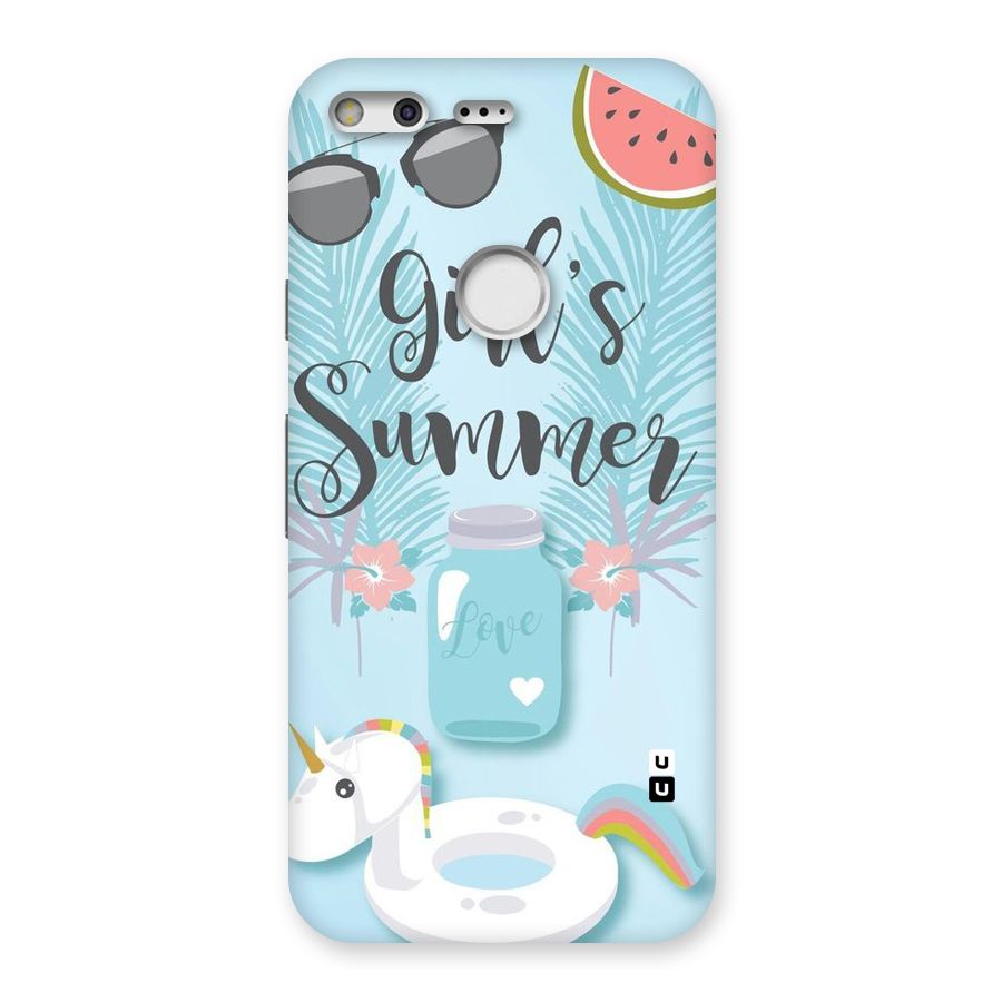 Girls Summer Back Case for Google Pixel