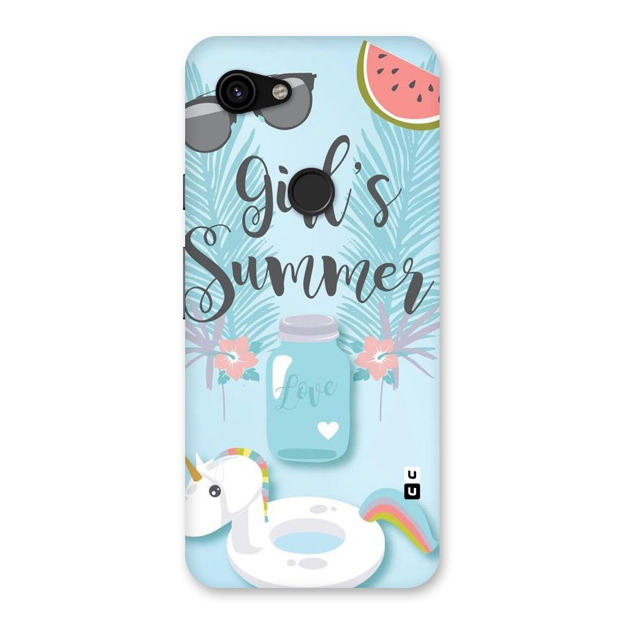 Girls Summer Back Case for Google Pixel 3a